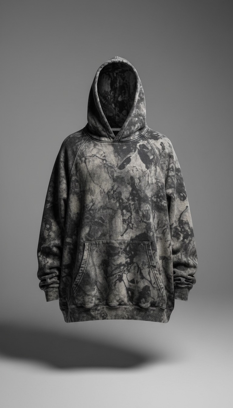 Oversized Acid Wash Hoodie