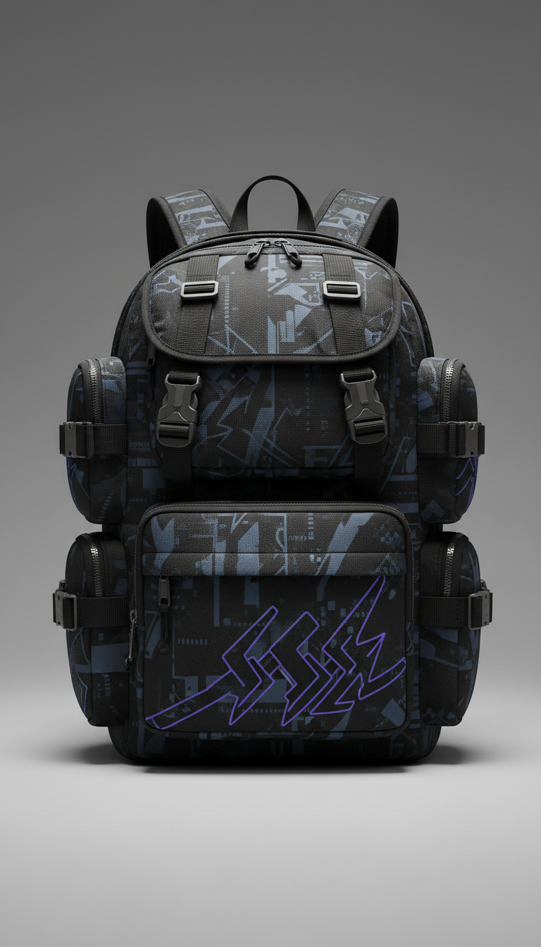 Anime-Themed Streetwear Backpack